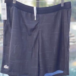 LACOSTE SPORT CONTRASTING ELASTICZIED WAIST‎ JACQUARD SHORTS [GH1044]
